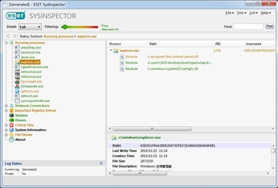 ESET Sysinspector (系统诊断软件)绿色中文版 v1.4.1.0 专业数据处理服务与系统安全的得力助手